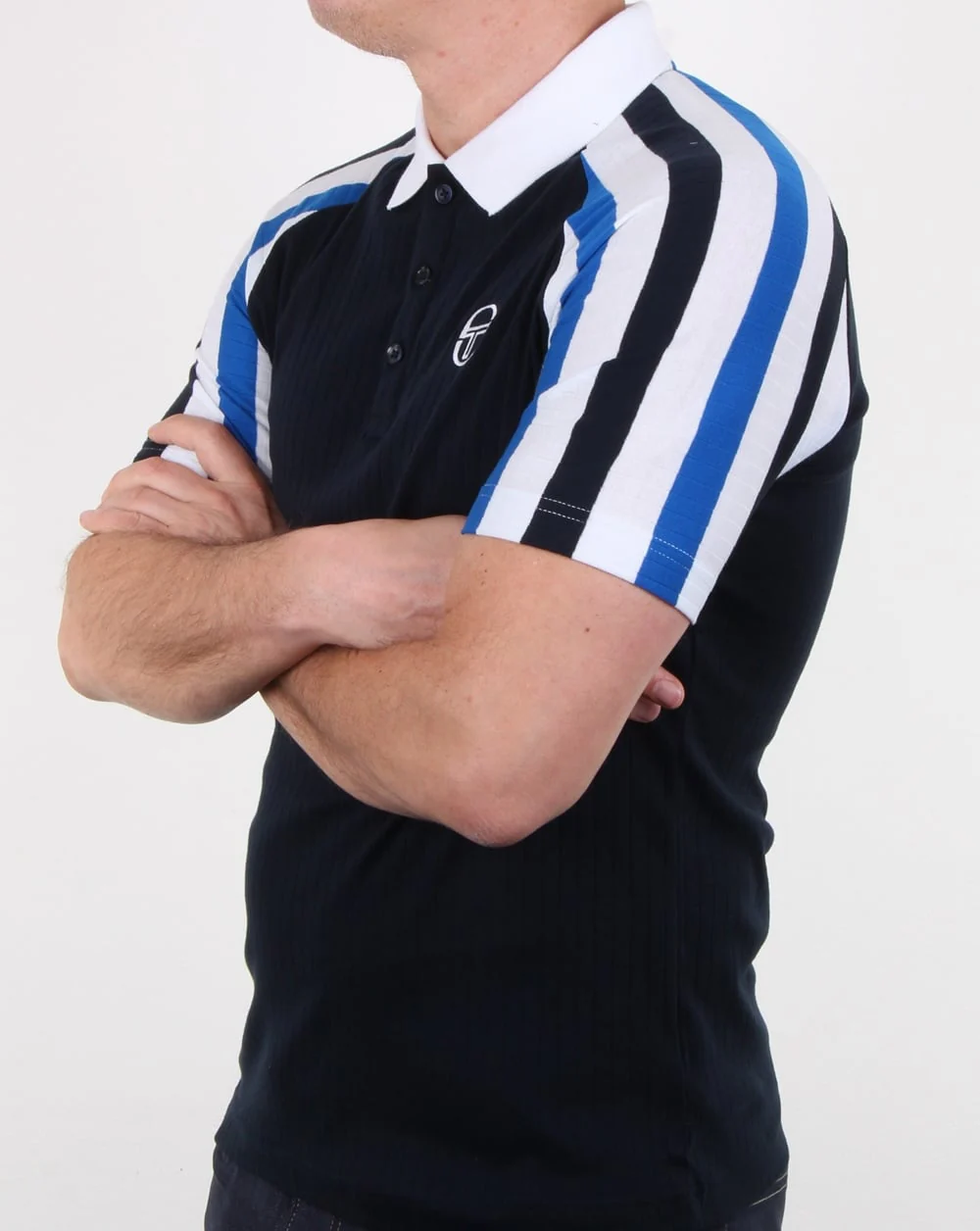 Sergio Tacchini Blow Polo Shirt Navy/royal - Image 4