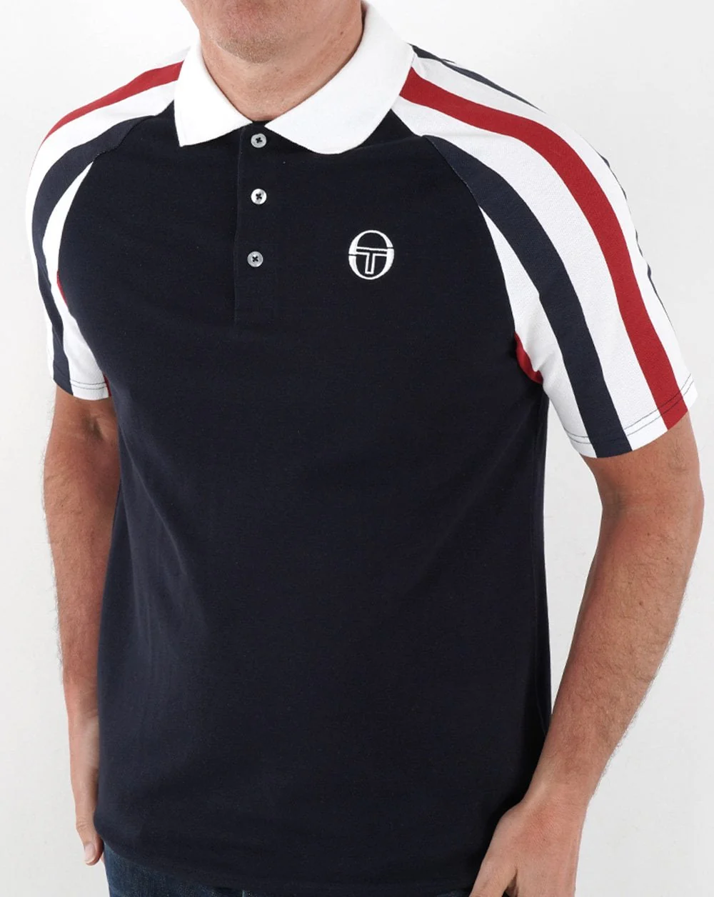 Sergio Tacchini Blow Polo Shirt Navy/White/Red