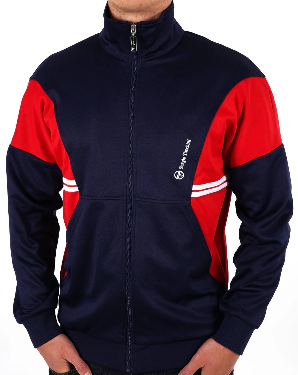 Sergio Tacchini Blow Track Top Navy Red