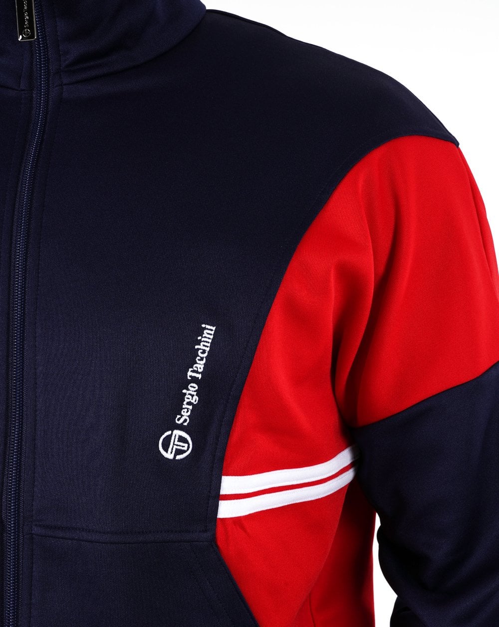 Sergio Tacchini Blow Track Top Navy Red - Image 4