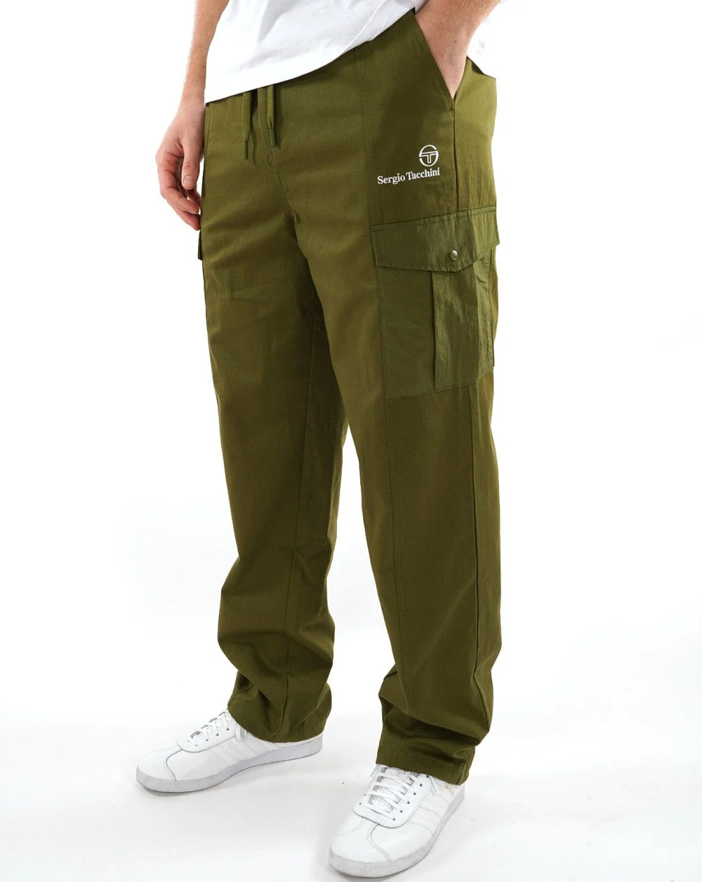 Sergio Tacchini Canvas Cargo Pants Khaki