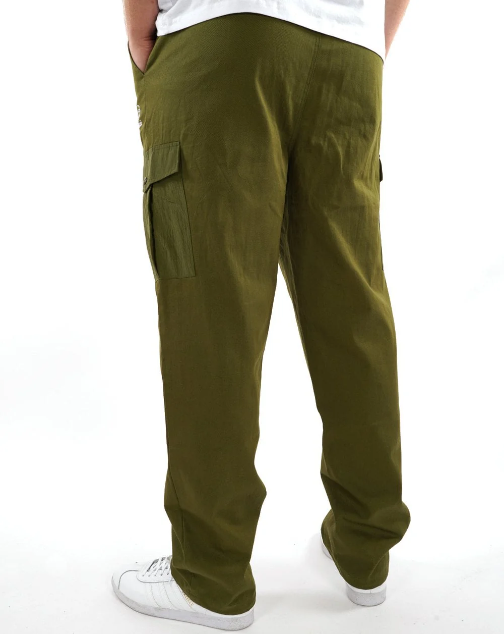 Sergio Tacchini Canvas Cargo Pants Khaki - Image 3