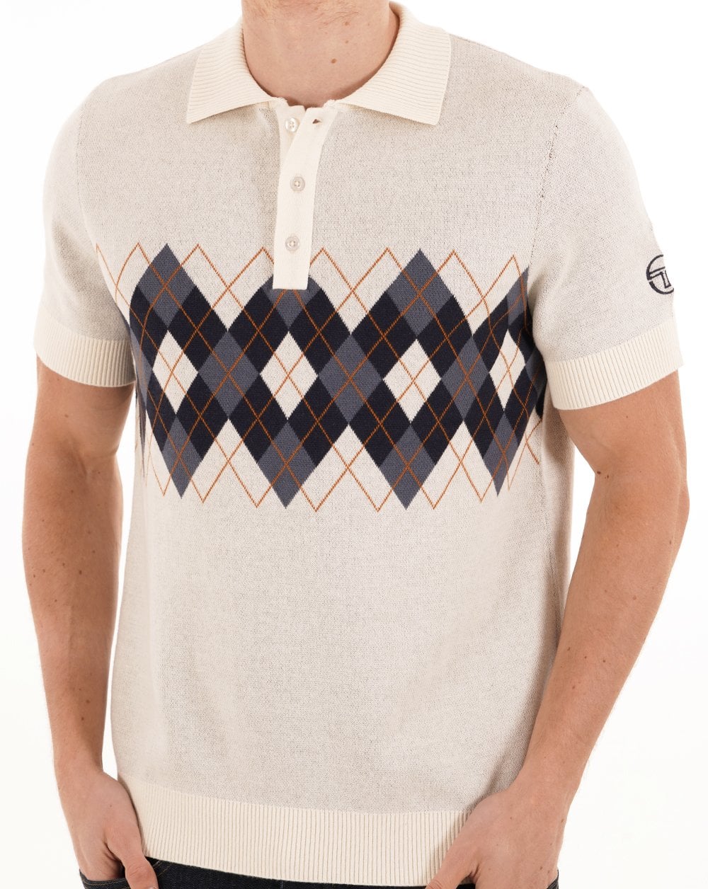 Sergio Tacchini Carezza Knitted Polo Gardenia - Image 2