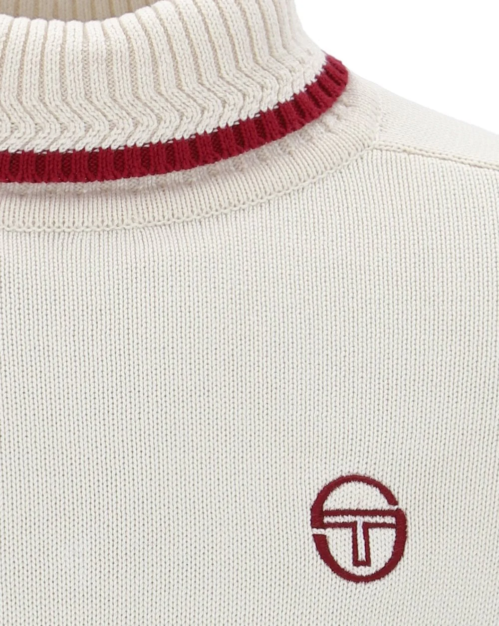 Sergio Tacchini Roll Neck Knit Gardenia - Burgundy - Image 2