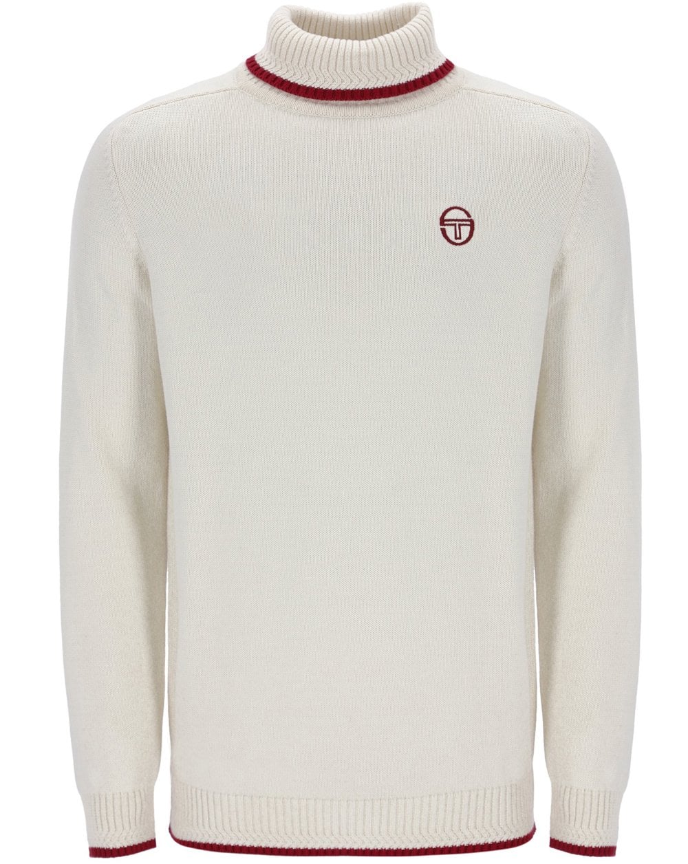 Sergio Tacchini Roll Neck Knit Gardenia - Burgundy - Image 3