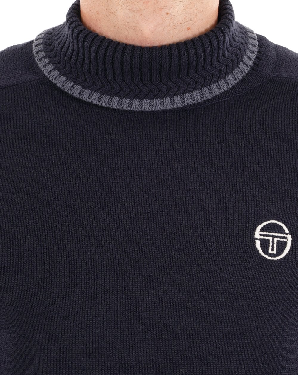 Sergio Tacchini Roll Neck Knit Navy - Image 2