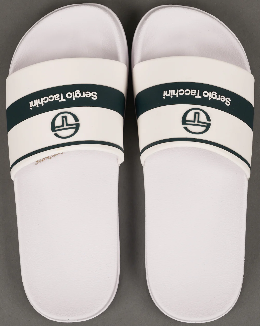 Sergio Tacchini Caspio Pool Sliders White/Blue - Image 3
