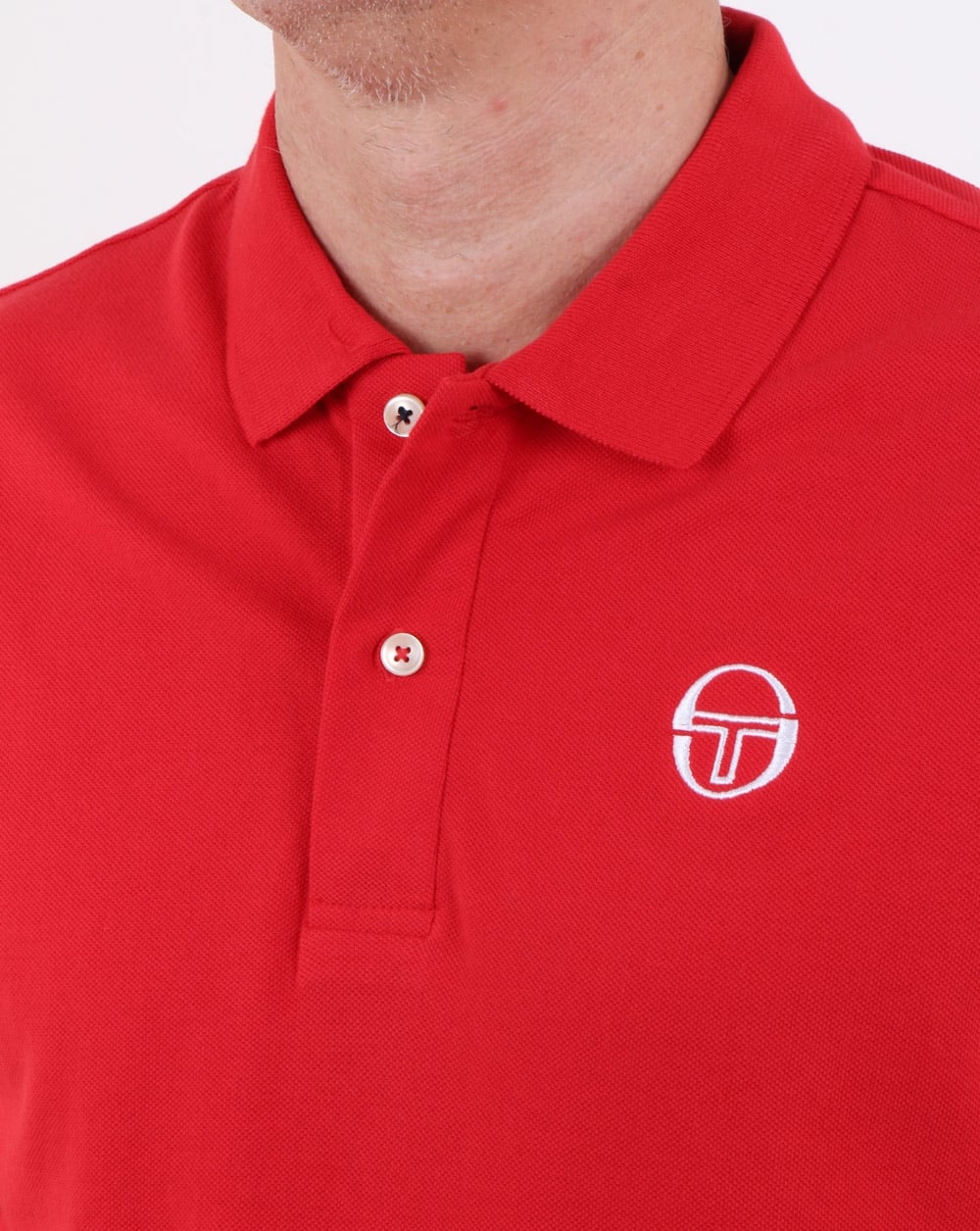 Sergio Tacchini Classic Polo Shirt Red - Image 2