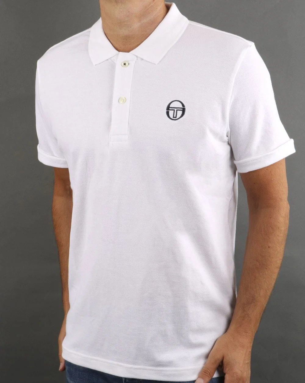 Sergio Tacchini Classic Polo Shirt White - Image 4
