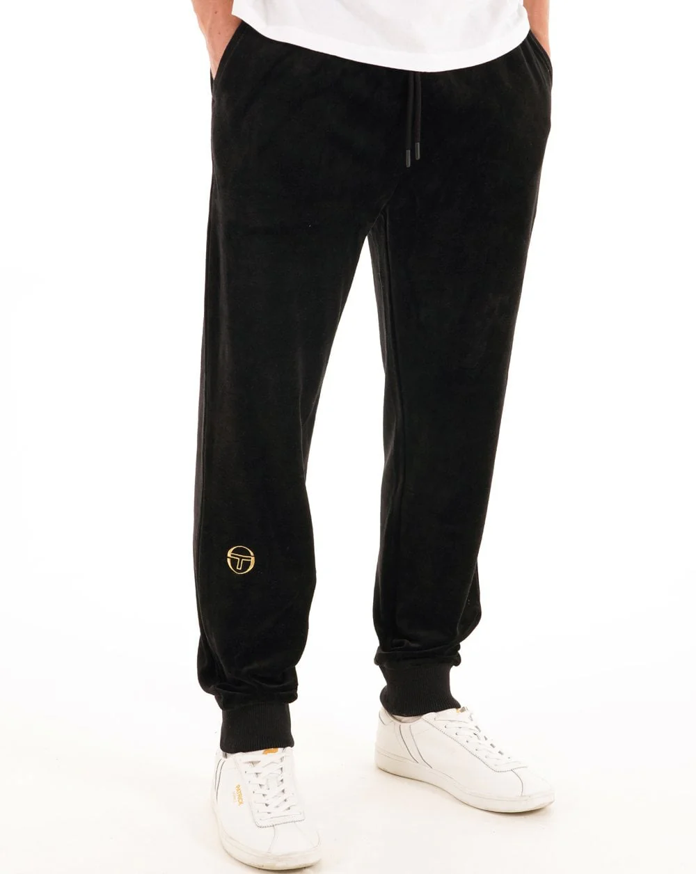 Sergio Tacchini Classic Velour Track Pants Black