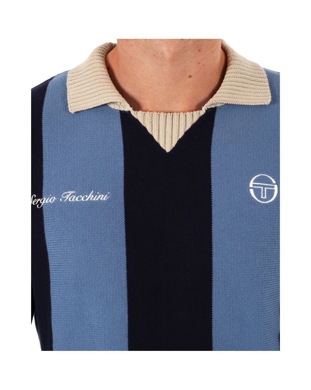 Sergio Tacchini Collared Knit Blue / Navy - Image 2
