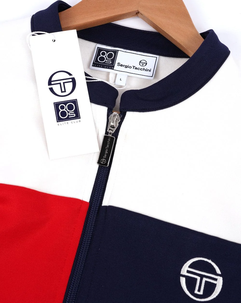 Sergio Tacchini Colour Block Track Top Gardenia/Multi - Image 2