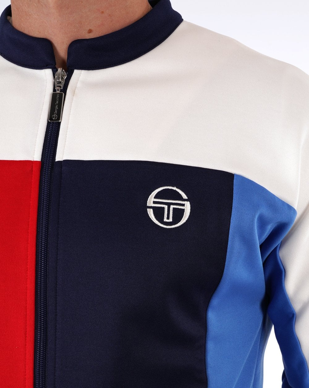 Sergio Tacchini Colour Block Track Top Gardenia/Multi - Image 5