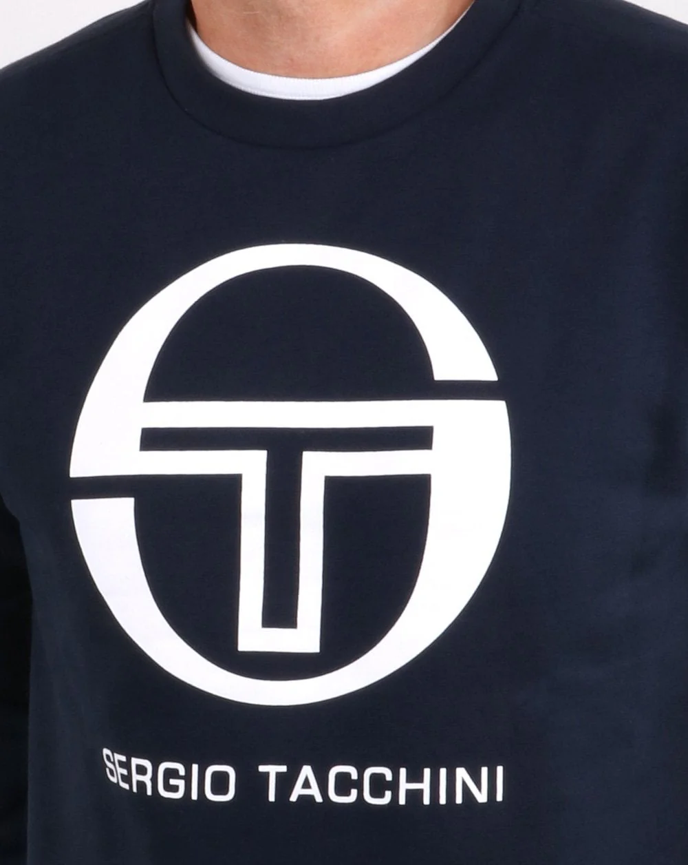 Sergio Tacchini Corp Logo Sweat Navy/white - Image 2