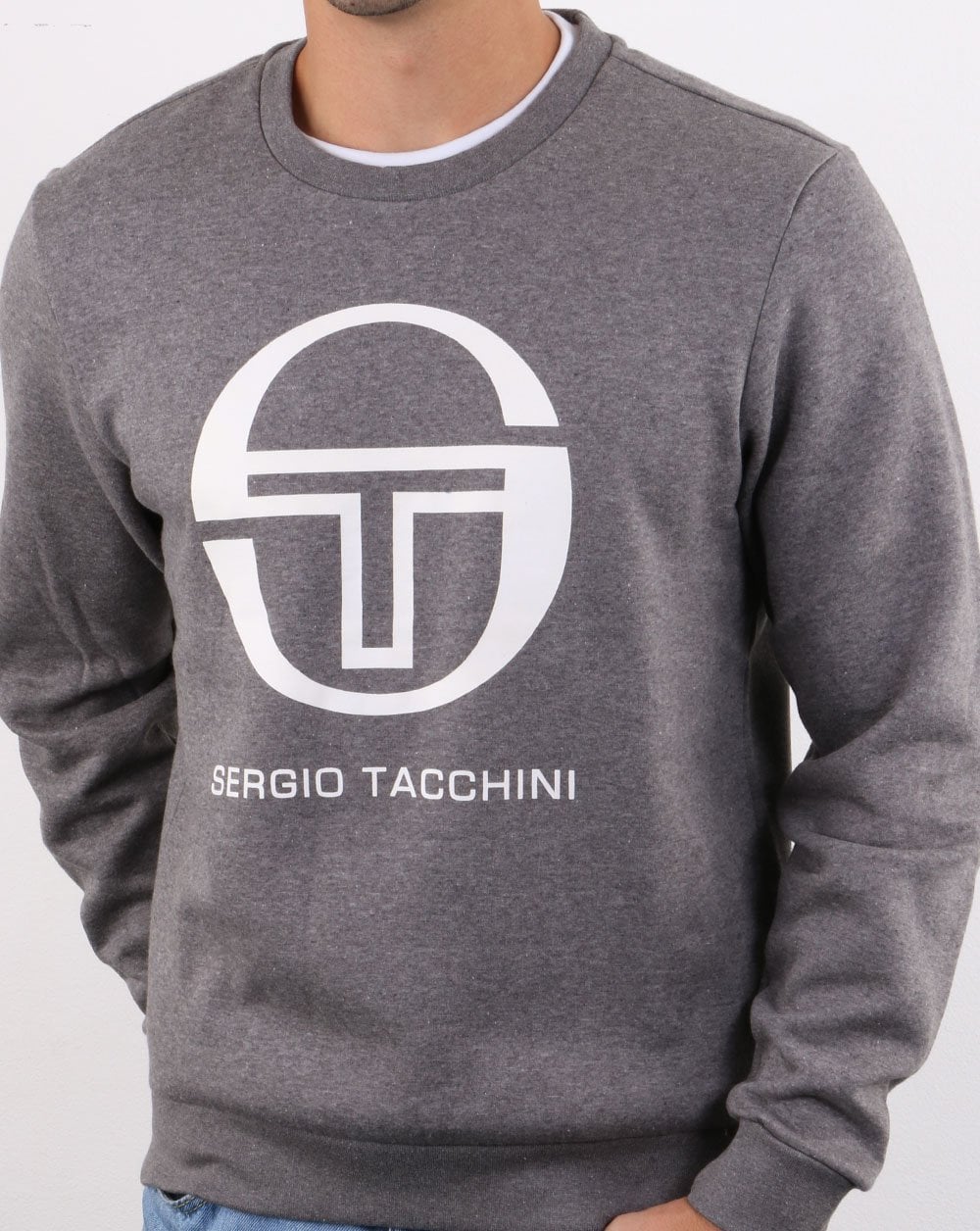 Sergio Tacchini Corp Sweatshirt Dark Grey/Ivory - Image 3