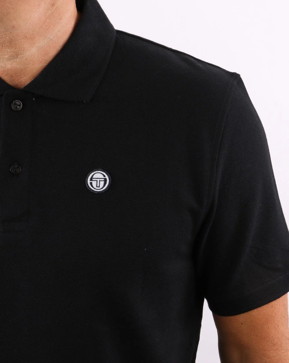 Sergio Tacchini Corso Polo Shirt Black - Image 2