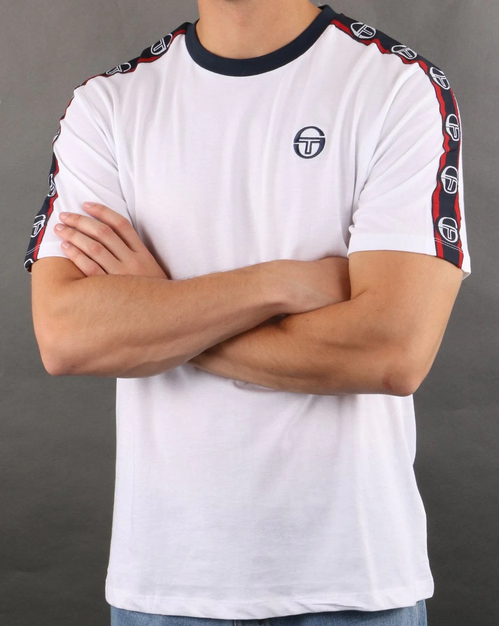Sergio Tacchini Dahoma T Shirt White/navy