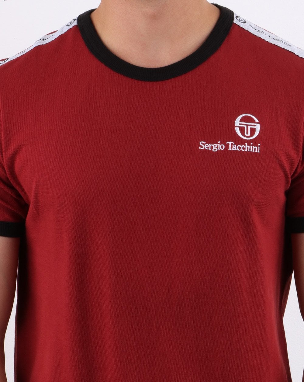 Sergio Tacchini Dalhoa T Shirt Merlot/white - Image 2