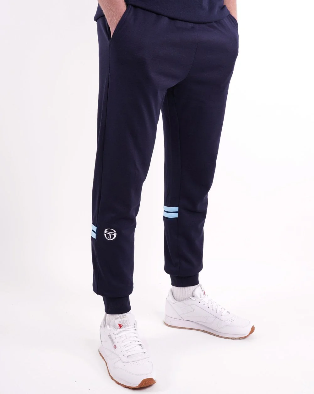 Sergio Tacchini Dallas Cuffed Track Pants Navy Blue/Sky
