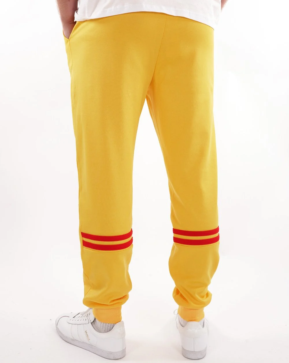 Sergio Tacchini Dallas Cuffed Track Pants Yellow/Red - Image 2