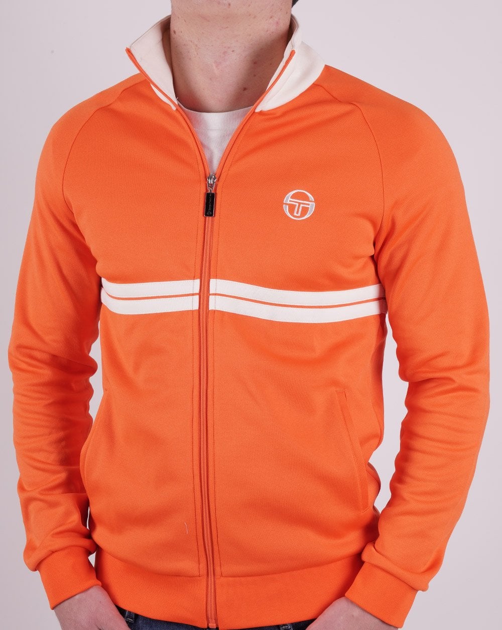 Sergio Tacchini Dallas Track Top Orange/Buttercream - Image 4
