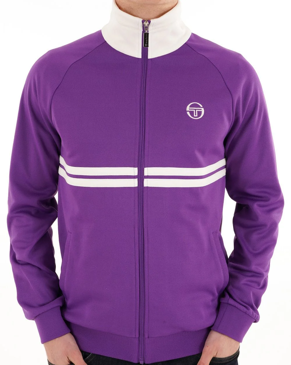 Sergio Tacchini Dallas Track Top Purple / Gardenia - Image 2