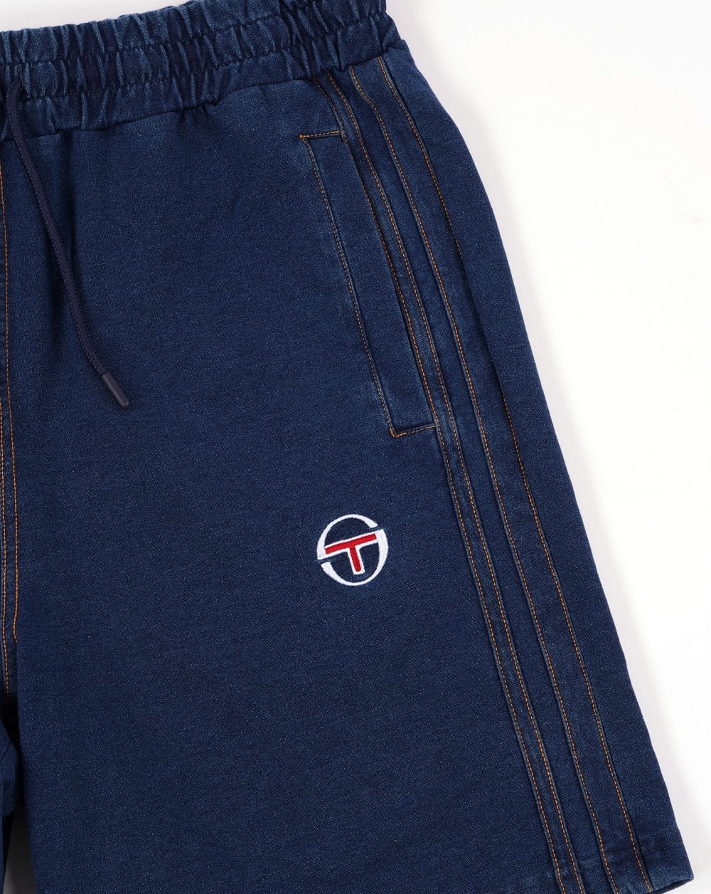 Sergio Tacchini Denim Shorts Mid Denim - Image 3