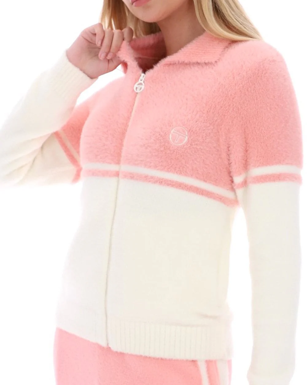 Sergio Tacchini Donatella Track Top Quartz Pink/Gardenia - Image 2
