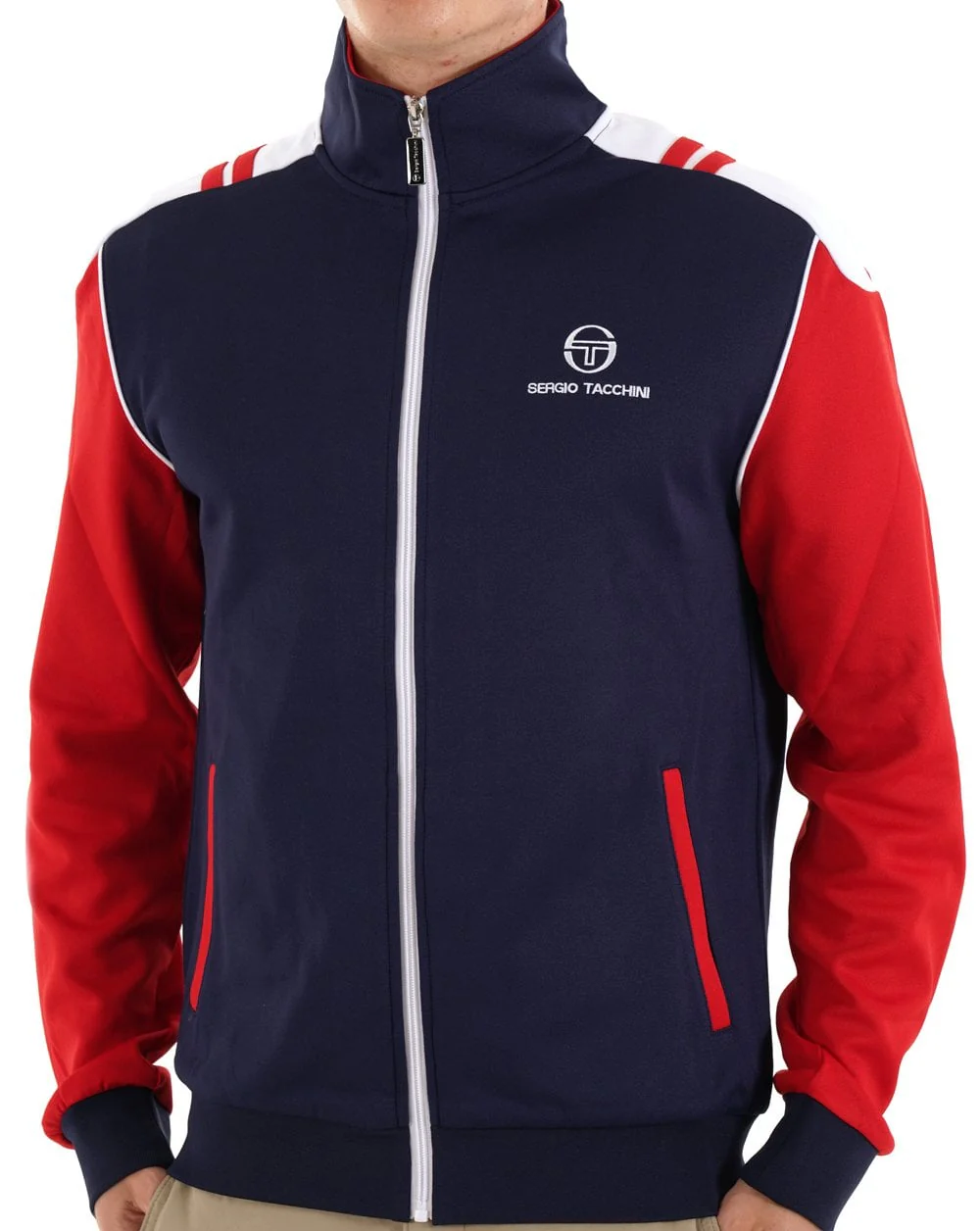 Sergio Tacchini Drive Track Top Navy Blue