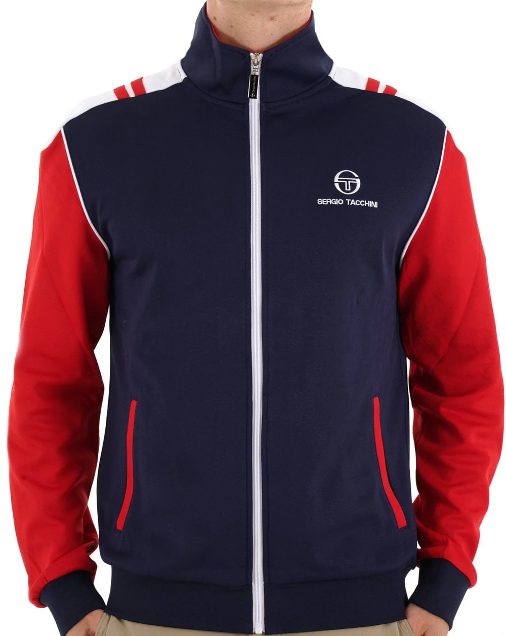 Sergio Tacchini Drive Track Top Navy Blue - Image 2