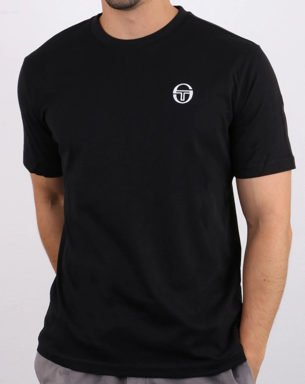 Sergio Tacchini Essentials T Shirt Black - Image 3