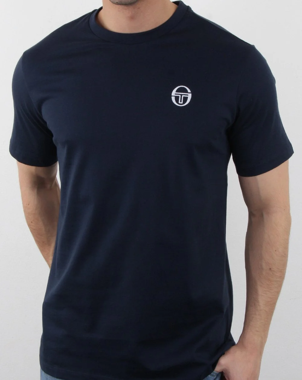 Sergio Tacchini Essentials T Shirt Navy - Image 2