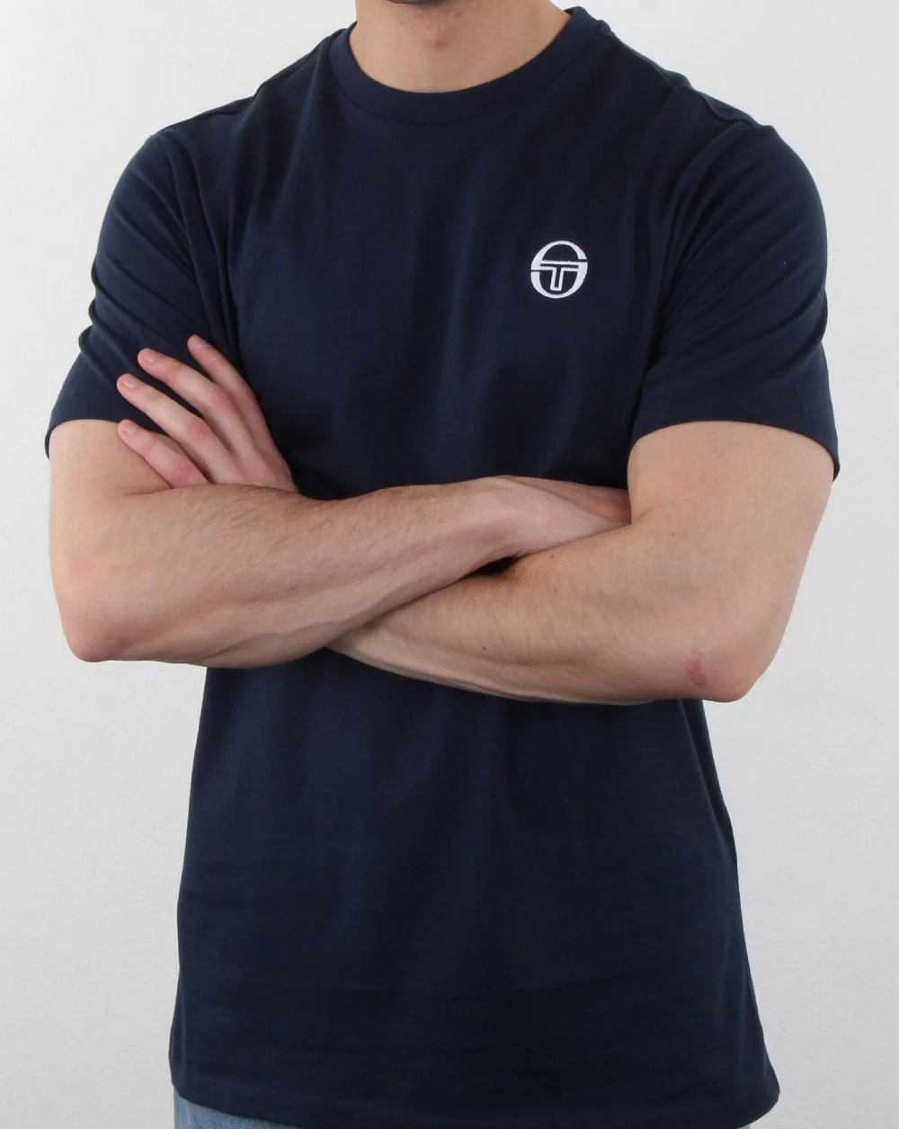 Sergio Tacchini Essentials T Shirt Navy - Image 3