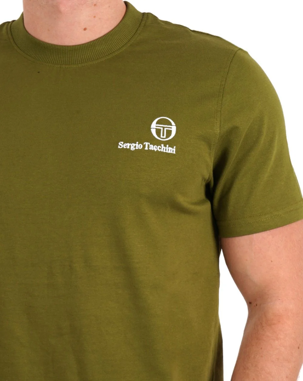 Sergio Tacchini Felton T Shirt Khaki - Image 2