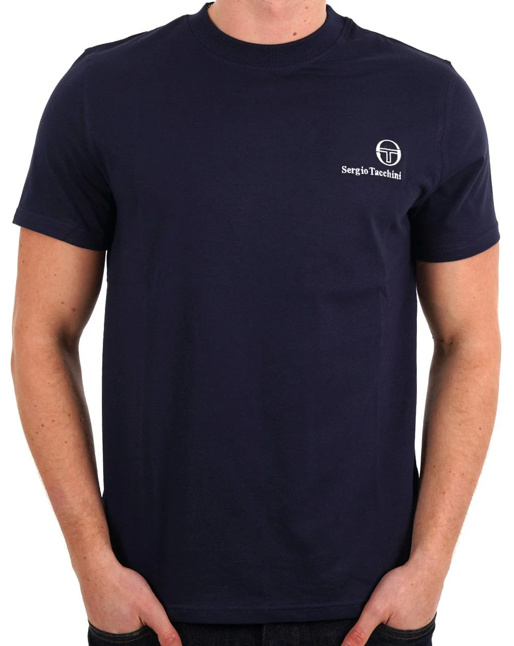 Sergio Tacchini Felton T Shirt Navy/white