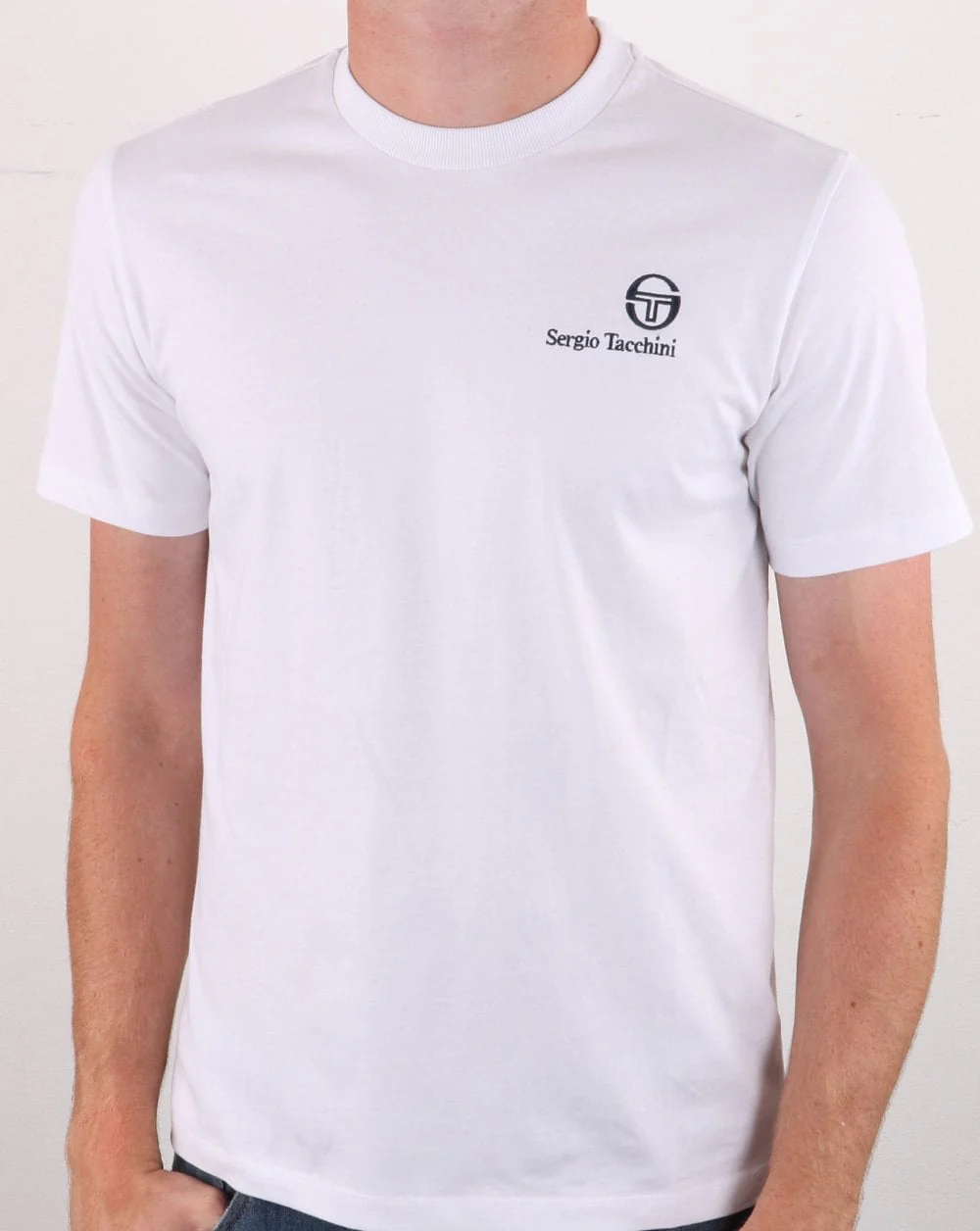 Sergio Tacchini Felton T Shirt White/Navy