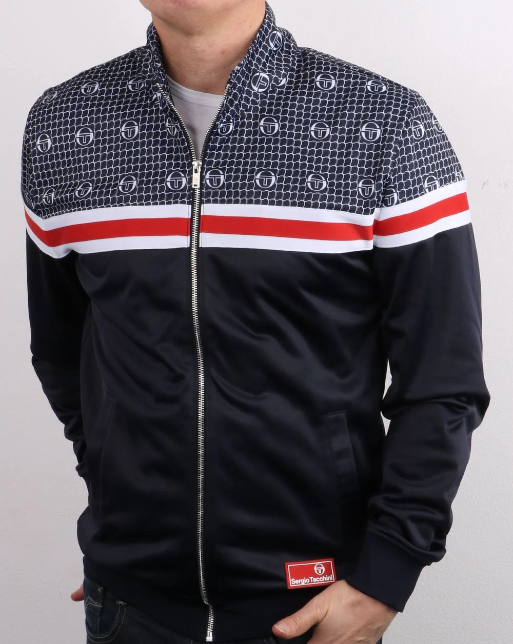 Sergio Tacchini Firence Track Top Navy - Multi - Image 2