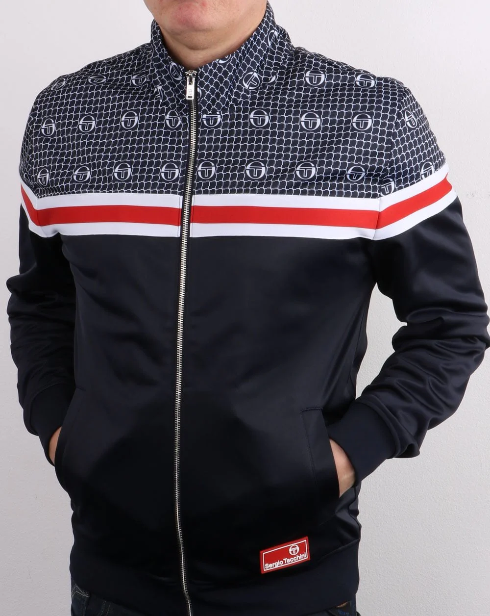 Sergio Tacchini Firence Track Top Navy - Multi - Image 3