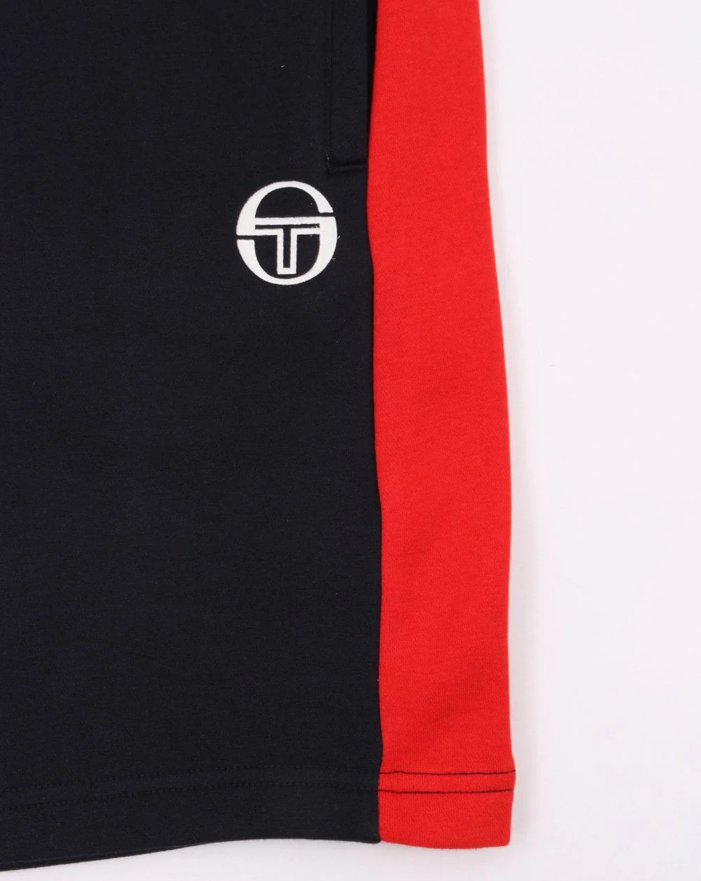 Sergio Tacchini Fleece Shorts Navy/Vintage Red - Image 2