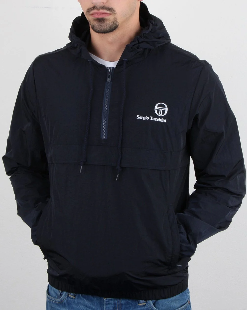 Sergio Tacchini Forden Half Zip Jacket Navy - Image 2