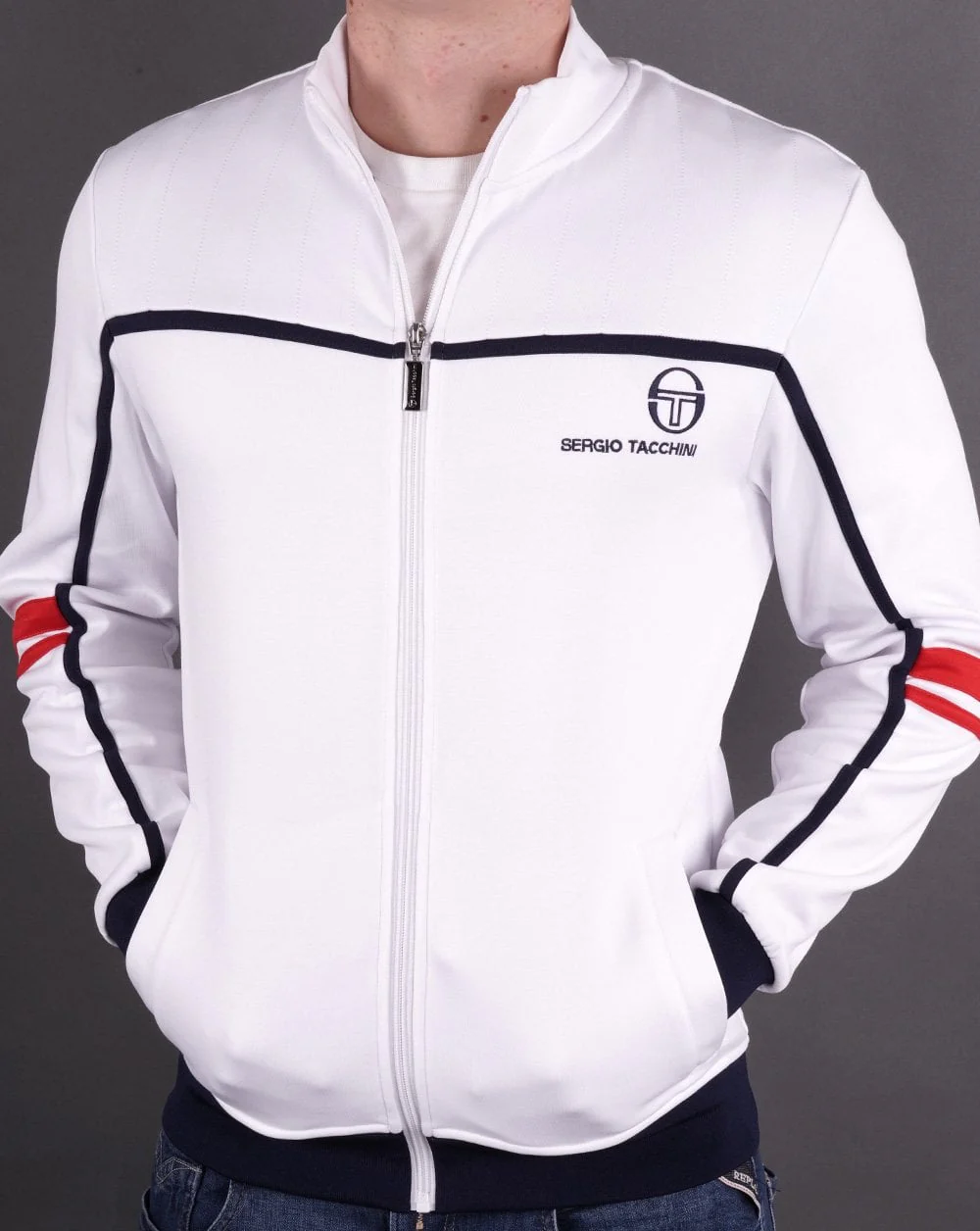 Sergio Tacchini Forzair Track Top White - Image 3