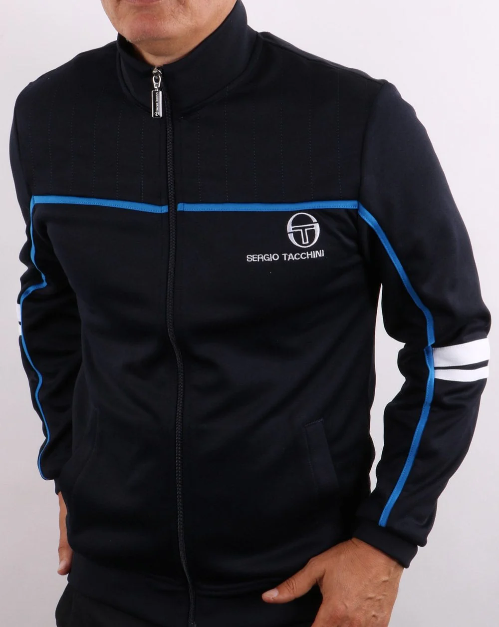 Sergio Tacchini Frankie Track Top Navy/French Blue - Image 3
