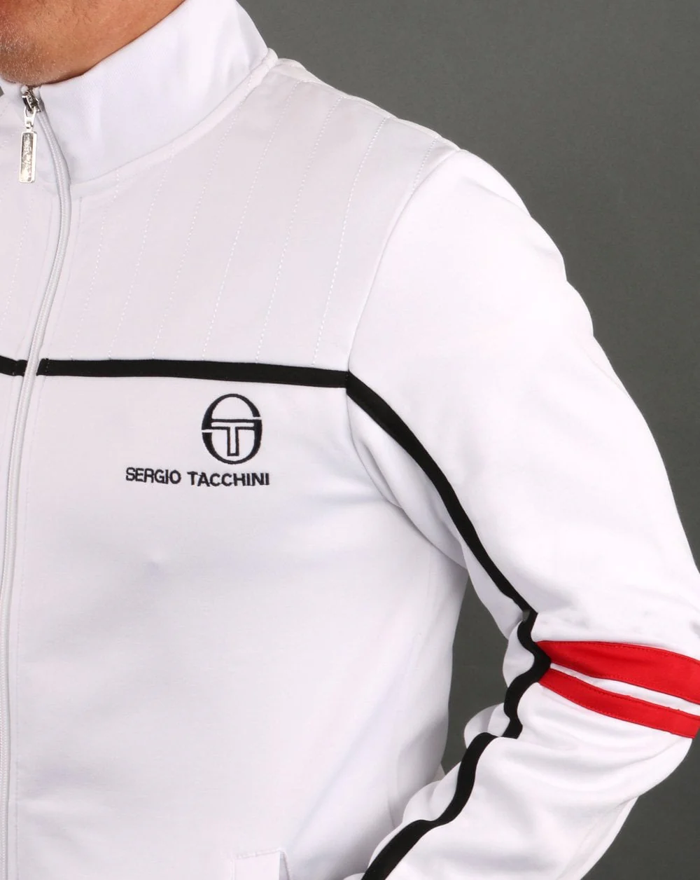 Sergio Tacchini Frankie Track Top White - Image 3