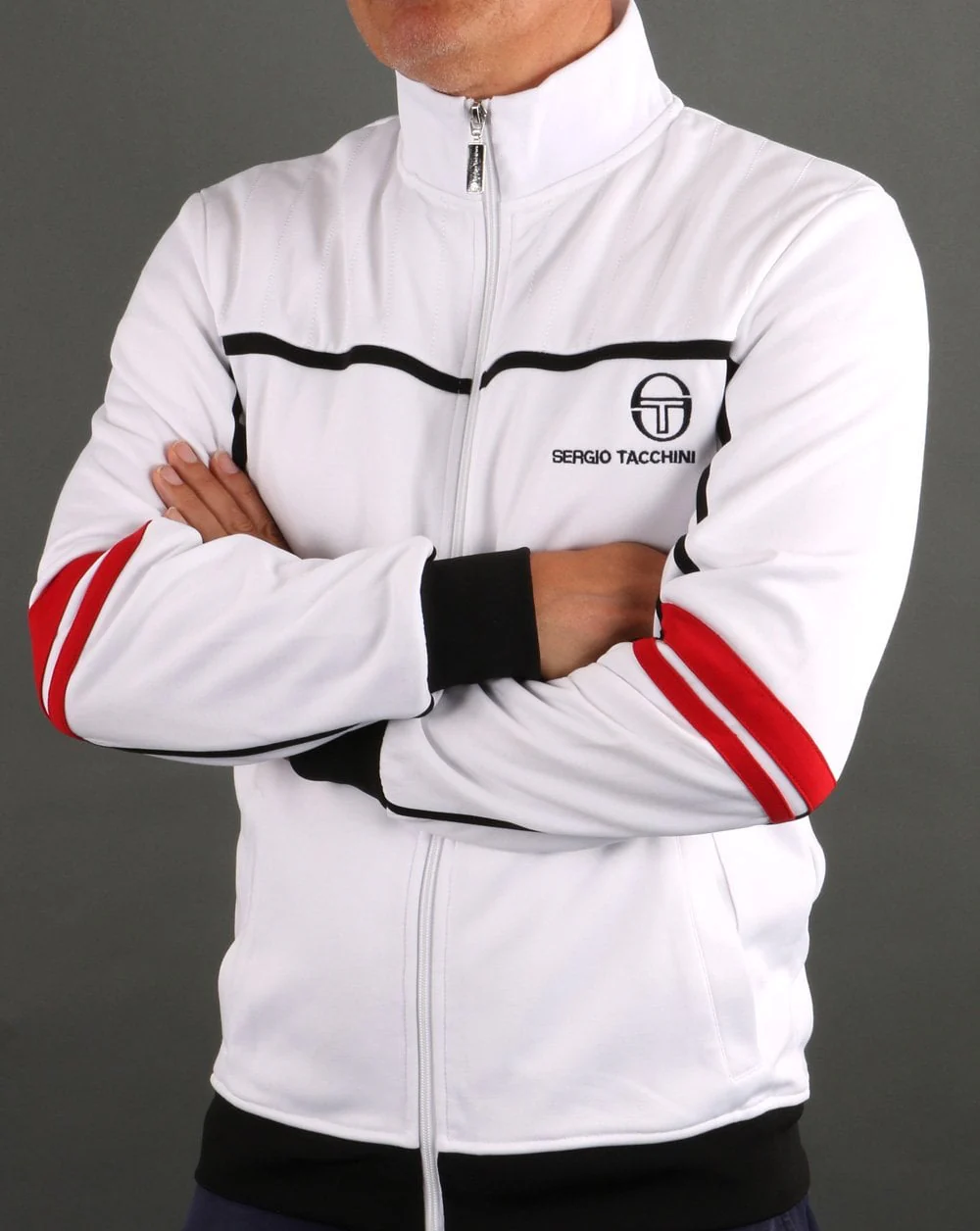 Sergio Tacchini Frankie Track Top White - Image 5