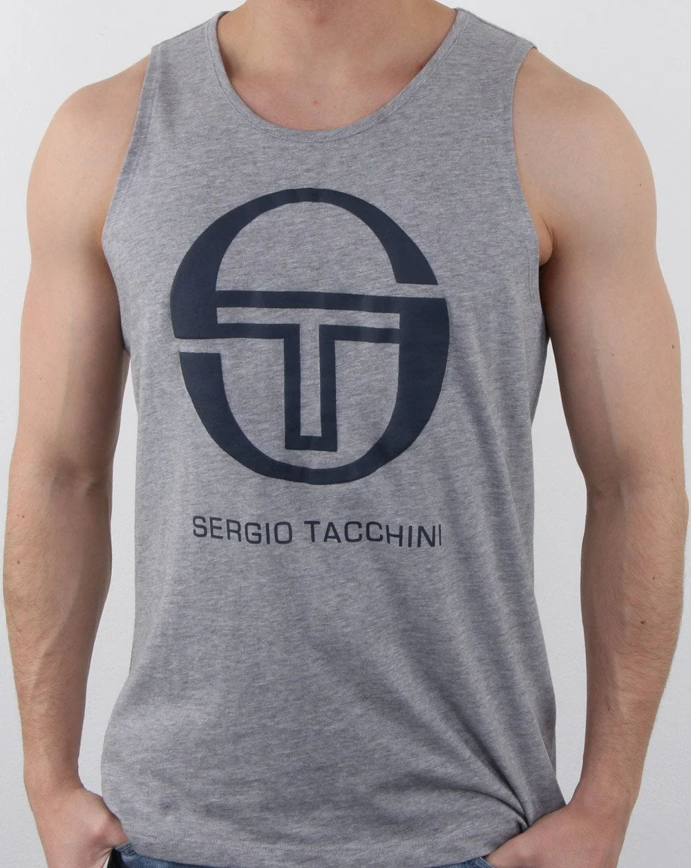 Sergio Tacchini Funes Vest Grey Melange/Navy
