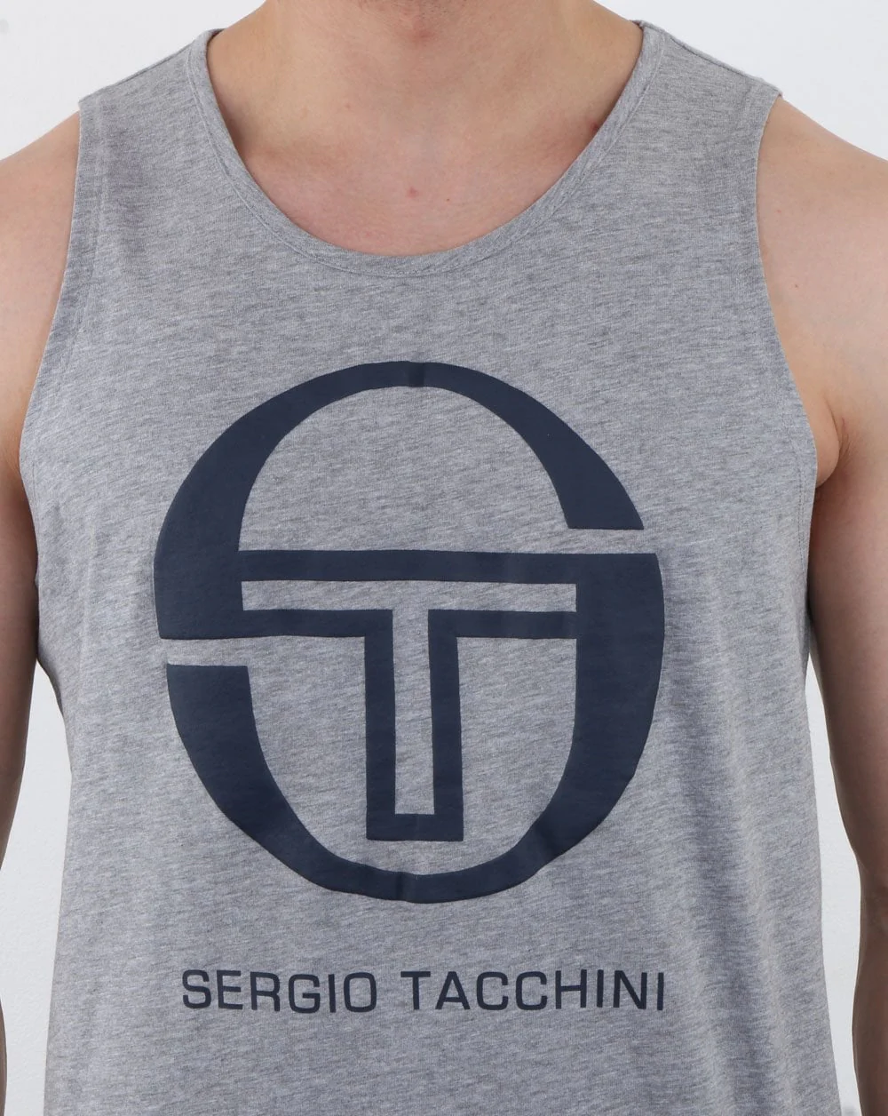 Sergio Tacchini Funes Vest Grey Melange/Navy - Image 3