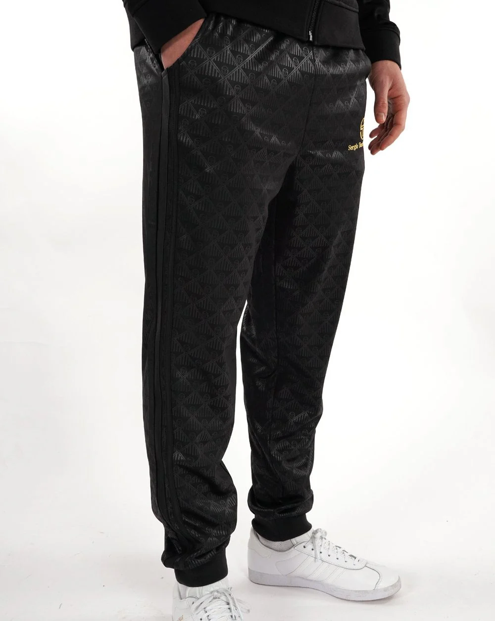 Sergio Tacchini Ghibli Mono Track Pants Black - Image 4