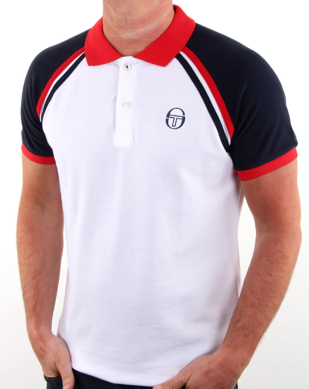 Sergio Tacchini Ghibli Polo Shirt White/navy