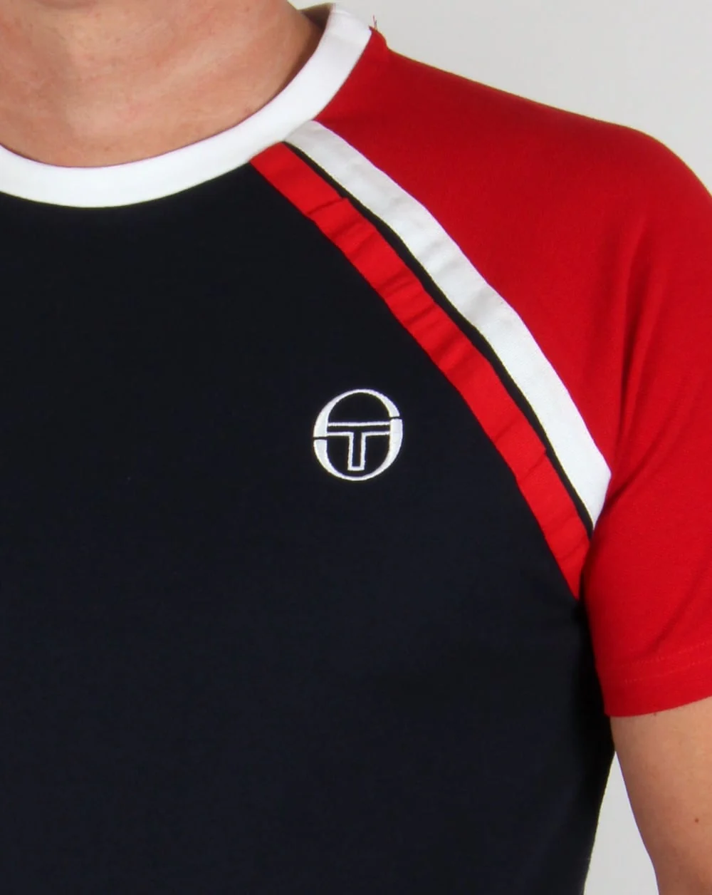 Sergio Tacchini Ghibli T-shirt Navy/White/Red - Image 2