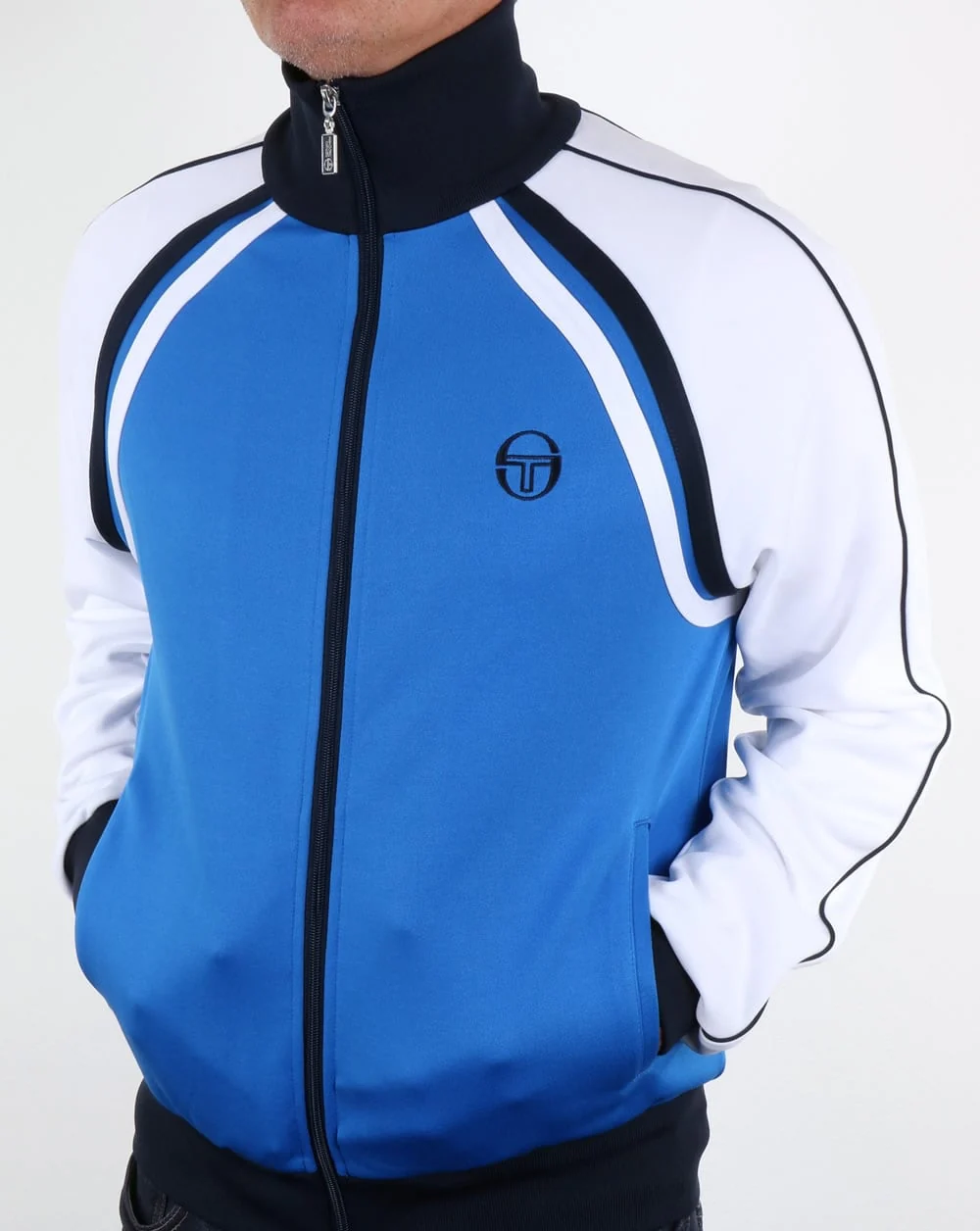 Sergio Tacchini Ghibli Track Top Royal/white - Image 4